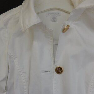 White Summer Blazer, Charter Club, XS